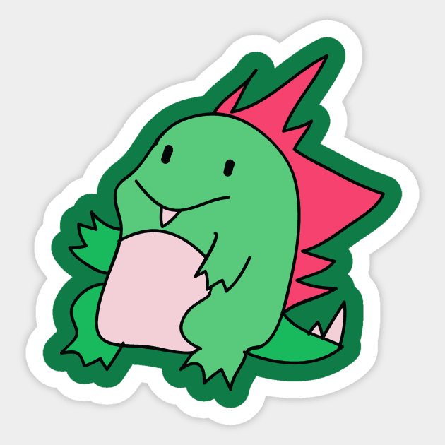 Cute Dinosaur Monster Sticker by saradaboru